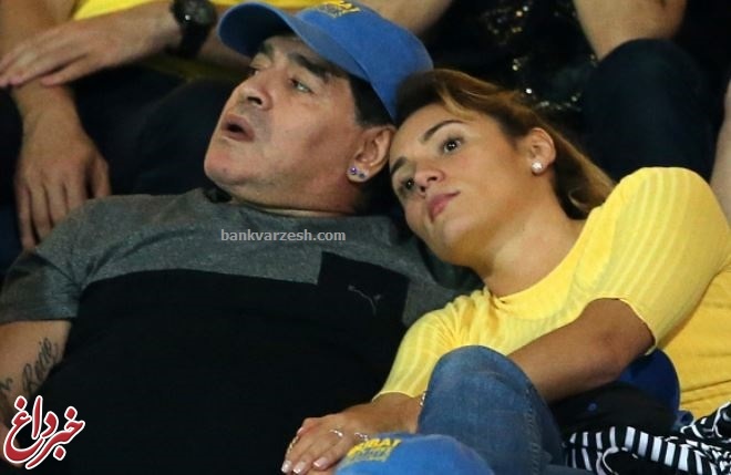 مارادونا و نامزدش در دوبی /عکس