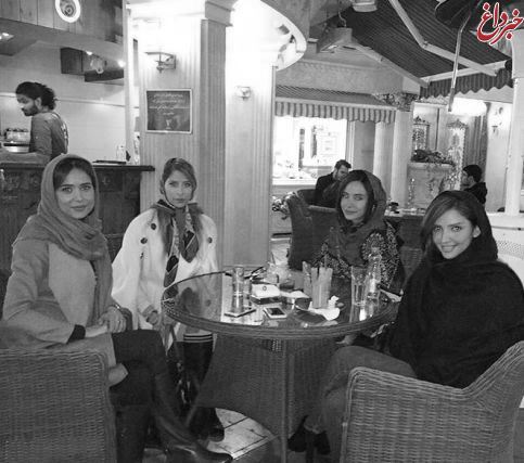 بازیگر زن سریال شهرزاد و دوستان در یک کافه در الهیه! + عکس