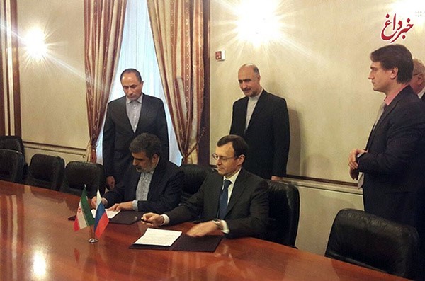 امضای دو سند همکاری در زمینه گسترش همکاری‌های هسته‌ای بین ایران و روسیه