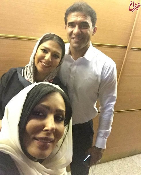سلفی پرستو صالحی با عابدزاده و همسرش + عکس