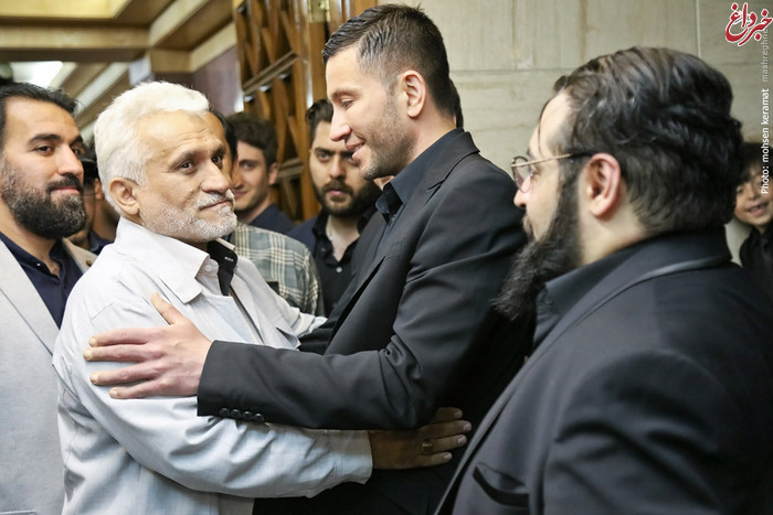 پدر مرتضی ‌پاشایی در مراسم هفتم حبیب محبیان + تصاویر