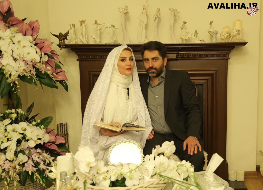 مراسم عقد ژیلا صادقی و همسرش محسن رجبی + تصاویر
