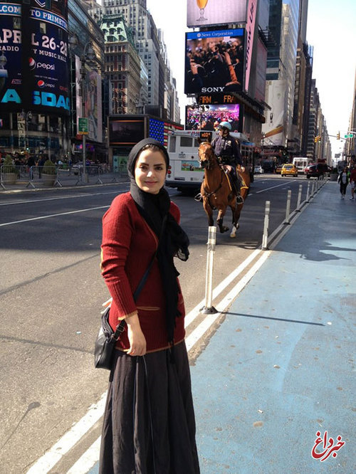 بازیگر زن ایرانی در خیابان‎های انگلیس +عکس