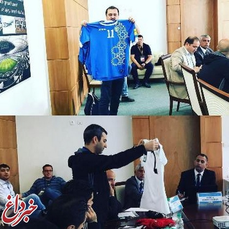 رونمایی از لباس ایران و ازبکستان/ سفید و آبی