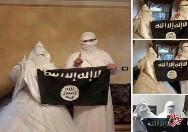 عروس و داماد منفور داعشی +عکس
