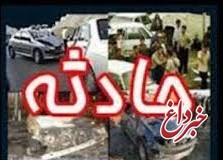تصادف زنجیره ای 9 خودرو در مشهد - قوچان