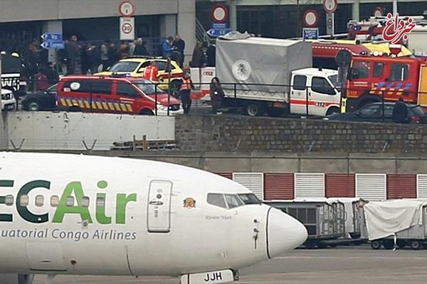 آتش سوزی در فرودگاه بین المللی بروکسل/ تعطیلی کامل فرودگاه