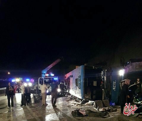 جان باختن دو کودک در واژگونی اتوبوس در سوادکوه /اسامی مصدومان