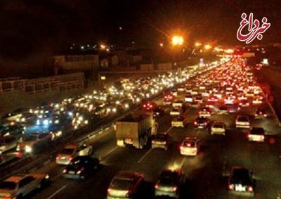 ترافیک سنگین در آزاد راه تهران-کرج- قزوین
