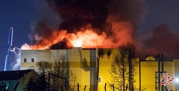آتش‌سوزی در یک مرکز خرید در مسکو