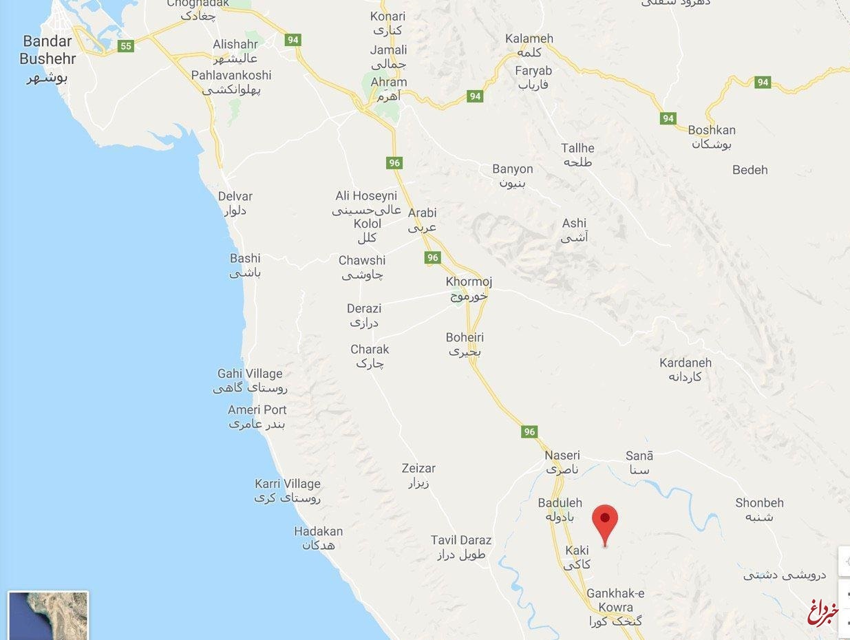 زلزله شدید در بوشهر؛ ۵.۹ ریشتر