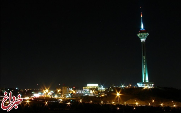 برج میلاد امشب یک ساعت خاموش می‌شود
