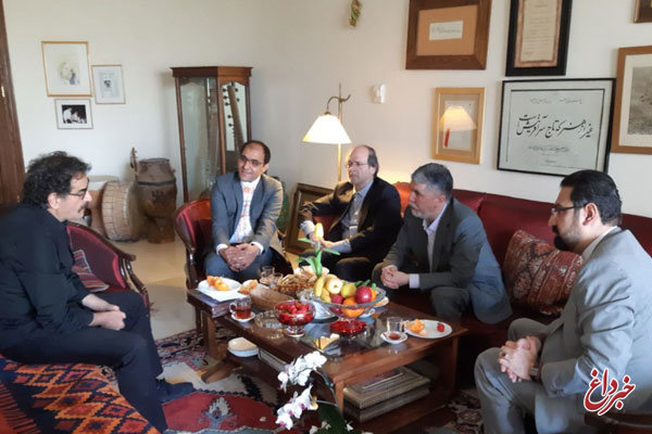 وزیر فرهنگ و ارشاد اسلامی به دیدار نوروزی شهرام ناظری رفت
