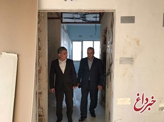 بازدید مدیرعامل بانک ملی ایران از روند بازسازی بخش هایی از بیمارستان بانک