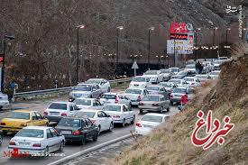 ترافیک در جاده‌های شمال در آستانه عید فطر