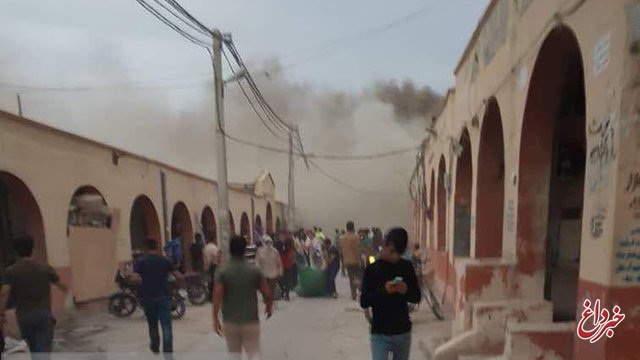 مهار نسبی آتش سوزی در بخشی از بازار قدیم درگهان قشم/ هفت مصدوم در محل درمان شدند