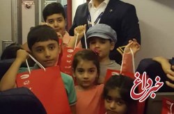 اهدای هدیه به خردسالان درپروازهای هواپیمایی کیش به مناسبت روز جهانی کودک