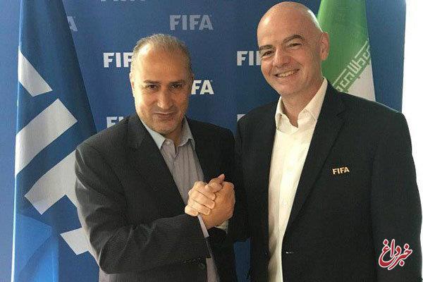مهدی تاج با رئیس فیفا دیدار کرد