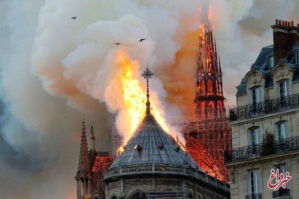 علت آتش‌سوزی کلیسای نوتردام هنوز مشخص نیست
