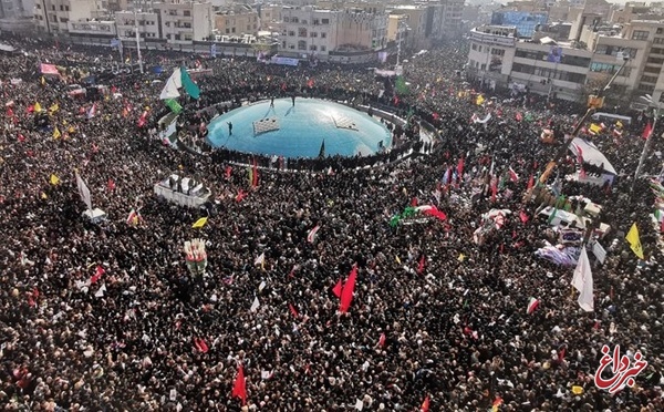 گزارش المیادین از حضور میلیونی مردم ایران در مراسم تشییع پیکر شهید سلیمانی
