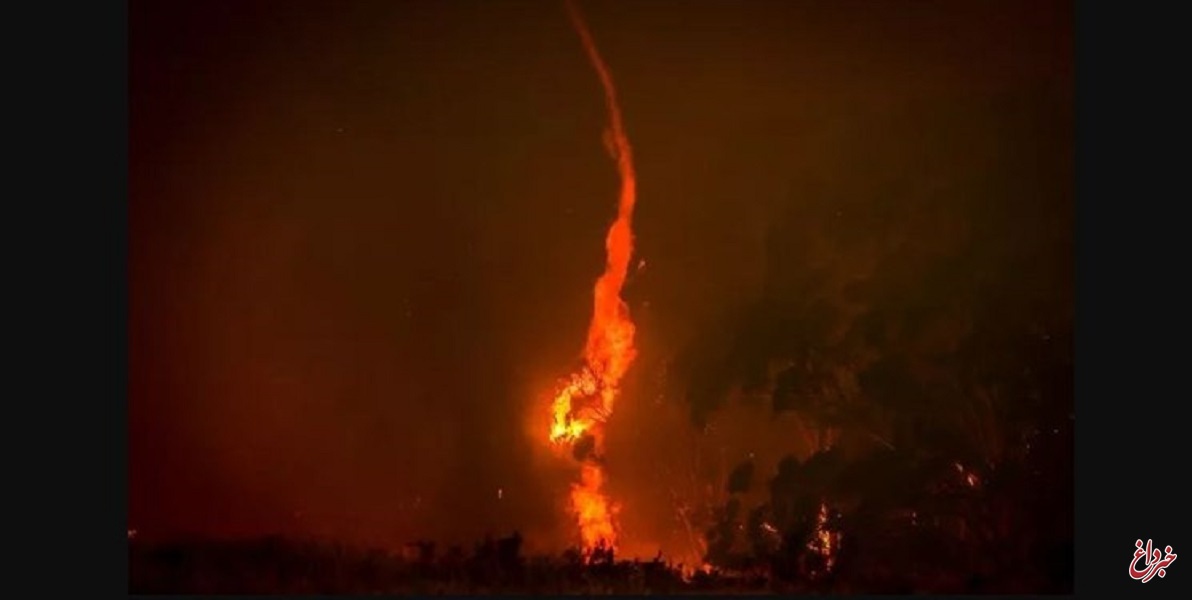 وقوع «گردبادهای آتش» در استرالیا درپی گرما و آتش‌سوزی‌های بی‌سابقه