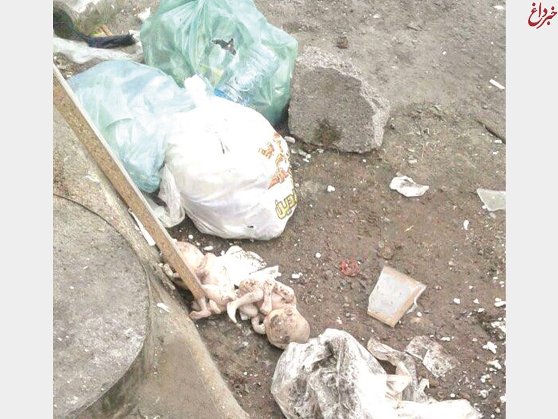 اجساد دو جنین دختر در حاشیه بلوار لاکان شهرستان رشت در میان زباله‌ها پیدا شد