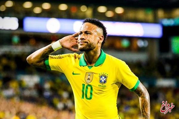 مصدوم شدن ستاره برزیلی فوتبال در دیدار دوستانه