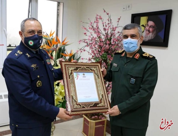 امیر سرتیپ نصیرزاده با فرمانده نیروی هوا فضای سپاه پاسداران دیدار کرد