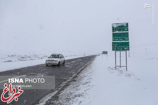 بارش برف و باران در۲۳ استان/ ترافیک نیمه سنگین در ورودی تهران