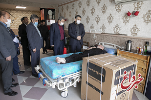 اهدای تجهیزات مورد نیاز آسایشگاه جانبازان شهید بهشتی از سوی بانک ملت