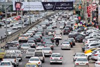ترافیک سنگین در خیابان‌های تهران