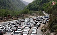 وضعیت جاده‌ها و راه‌ها، امروز ۳۱ تیر ۱۴۰۰ / ترافیک سنگین در جاده چالوس