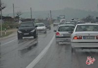 ترافیک نیمه سنگین در دو محور غربی/ بارش برف و باران در ۶ استان