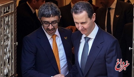 وزیر خارجه امارات و بشار اسد دیدار کردند