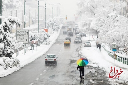 پیش بینی بارش شدید برف در تهران برای فردا