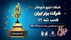 کسب رتبه اول گروه توزیع و پخش در رتبه بندی شرکت های برتر ایران (IMI 100)