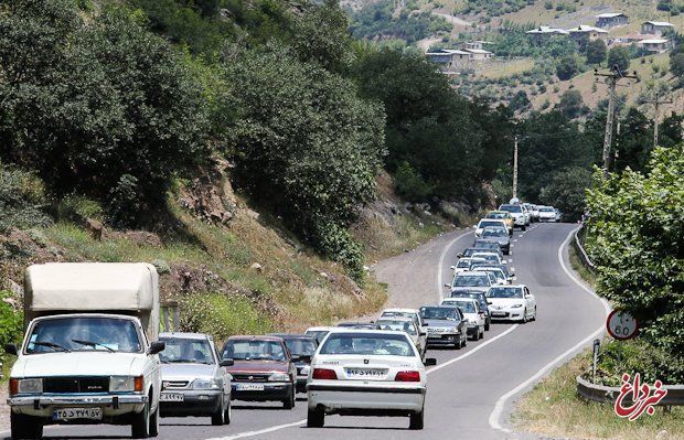 وضعیت جاده‌ها و راه ها، امروز ۱۳ مرداد ۱۴۰۱ / ترافیک پرحجم در جاده چالوس و هراز / جاده امام‌زاده داوود هنوز بسته است