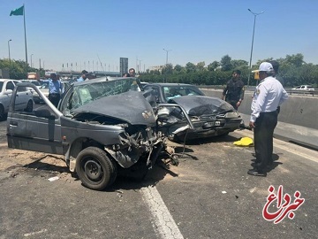 تصادف زنجیره‌ای آزادراه ساوه- تهران ۱۵ مصدوم برجای گذاشت