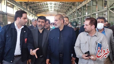 بازدید وزیر کشور از کارخانه شرکت ماشین سازی پارس در گچساران