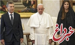 رئیس جمهور آرژانتین با پاپ دیدار کرد