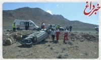 واژگونی سواری سمند 11 مسافر را دچار حادثه کرد