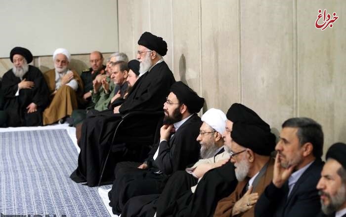 عکس/ حضور محمود احمدی‌نژاد در مراسم ترحیم آیت‌الله هاشمی رفسنجانی