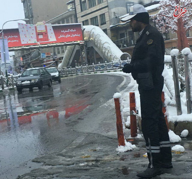 هشدار ترافیکی پلیس درباره بارش برف در تهران