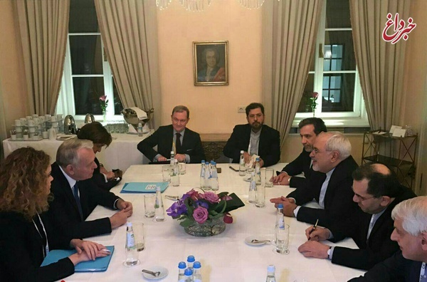 دیدار ظریف با وزرای خارجه فرانسه و ترکیه در مونیخ