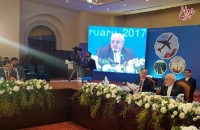 ظریف در اجلاس وزرای خارجه سازمان اکو سخنرانی کرد + عکس