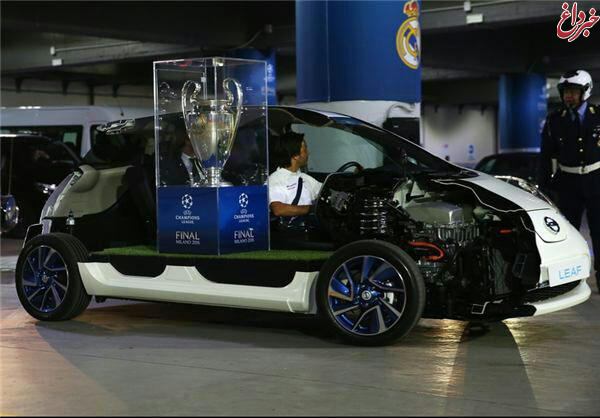 عکس/ خودروی عجیب حامل جام لیگ قهرمانان اروپا