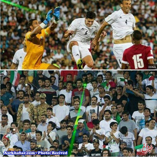 اقدام زشت ایرانی ها در مسابقه با قطر +عکس