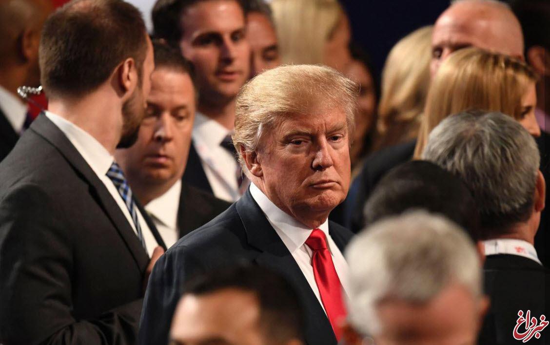 تصویری جالب از چهره ترامپ پس از مناظره