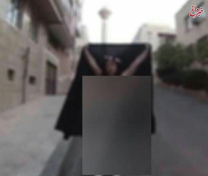 دستگیری زن برهنه اطراف برج میلاد! / ببینید