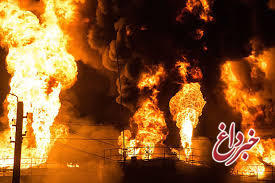 آتش سوزی در پالایشگاه نفت ایتالیا